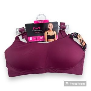 NEW MAIDENFORM Sport Bra Convertible Wire Free 36D